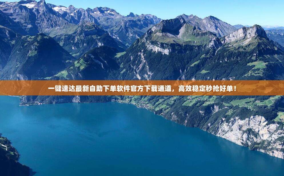 一键速达最新自助下单软件官方下载通道，高效稳定秒抢好单！