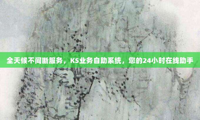 全天候不间断服务，KS业务自助系统，您的24小时在线助手